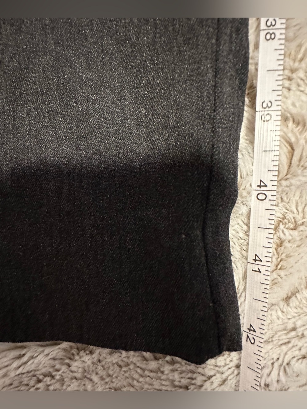Old Navy High-Waisted Dark Heather Gray Pixie Straight Pants - Picture 8 of 16